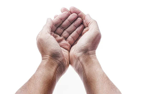 Open hands palm up Stock Photo by ©depkasami 70038067