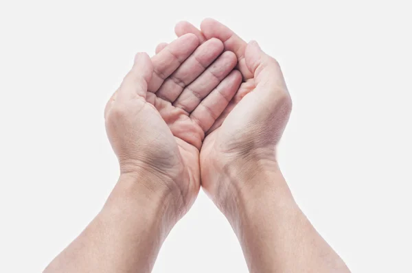 Open hands palm up — Stock Photo, Image