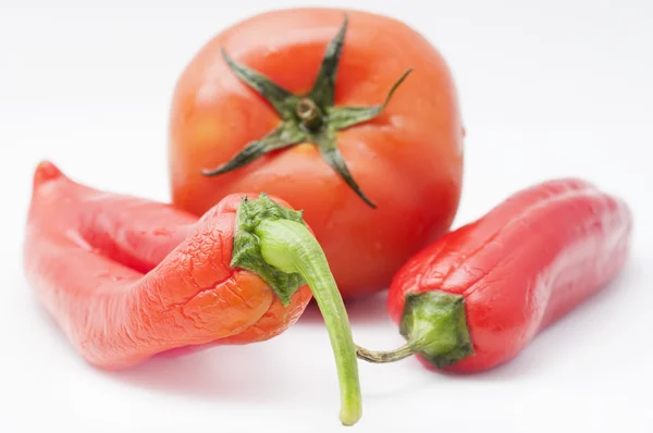 Pomidor i pieprz — Zdjęcie stockowe