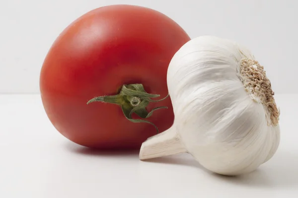 Tomat och vitlök — Stockfoto