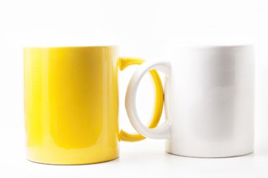 Beyaz arka plan üzerinde izole kupa