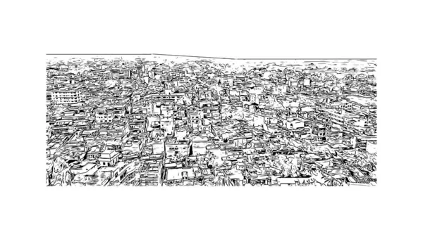Προβολή Κτιρίου Ορόσημο Της Bhagalpur Είναι Πόλη Στην Ινδία Χειροποίητο — Διανυσματικό Αρχείο