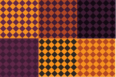 6 Cadılar Bayramı renkli desenler 