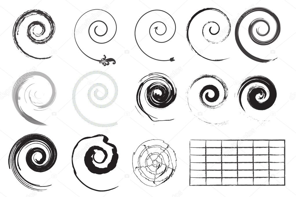 Many vector swirls