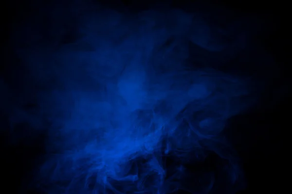 Blue smoke on a dark background — Stock Photo, Image