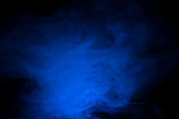 Blue smoke on a dark background — Stock Photo, Image