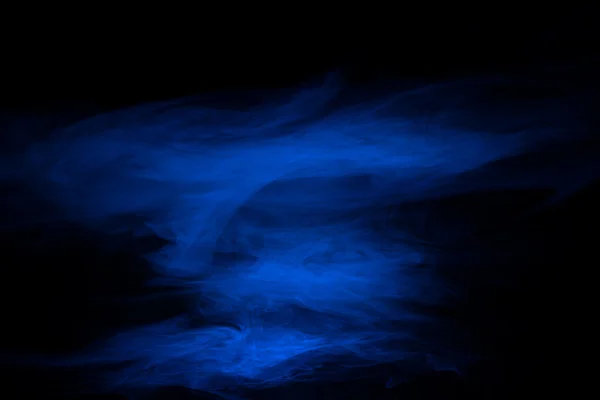 Blue smoke on a dark background — Stock Photo, Image