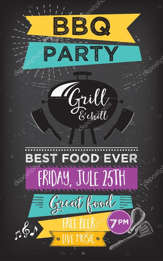 Barbecue menu placemat food restaurant brochure, bbq template design. Vintage creative dinner invitation with hand-drawn graphic. Vector food menu flyer. Gourmet menu board.