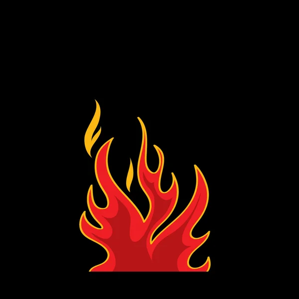 Símbolo de fuego — Vector de stock