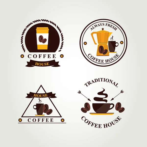 Etiqueta de café, menú icono . — Archivo Imágenes Vectoriales