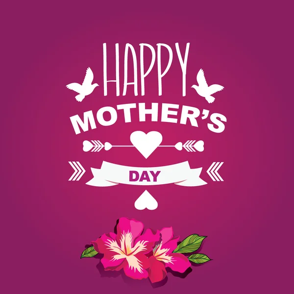 Affiche Joyeuse fête des mères — Image vectorielle