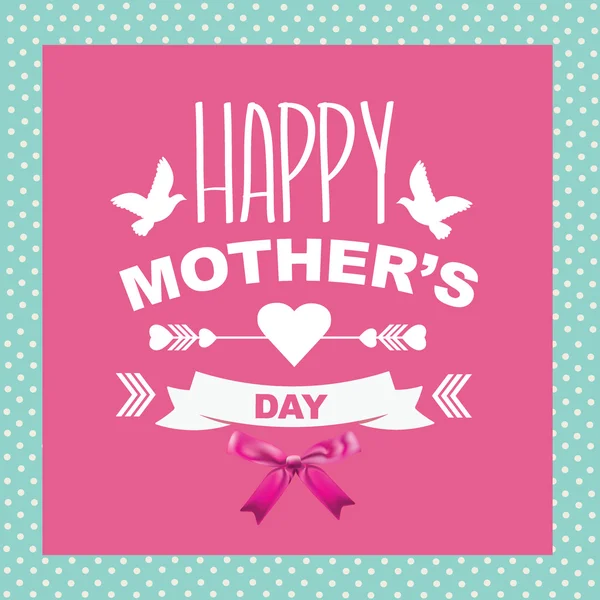 Poster Happy mother's day — Stock Vector