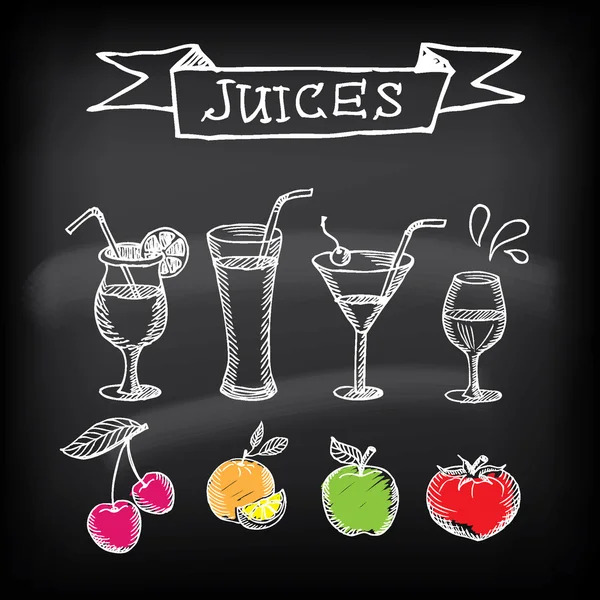 Juice poster — Stock Vector