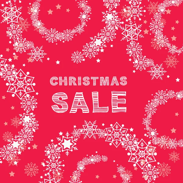 Manifesto di vendita di Natale — Vettoriale Stock