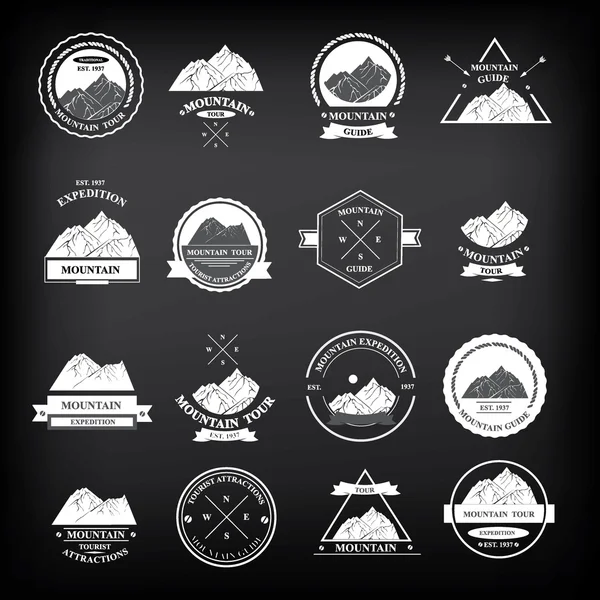 Set van expeditie badges — Stockvector