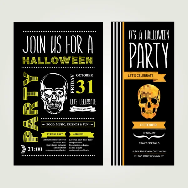 Invitation Halloween. — Image vectorielle