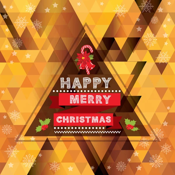 Feliz cartel de Navidad — Archivo Imágenes Vectoriales