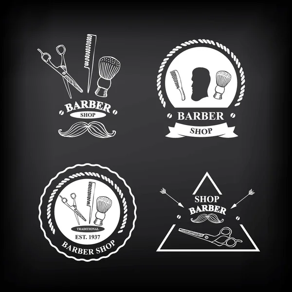 Barber shop labels — Stock Vector