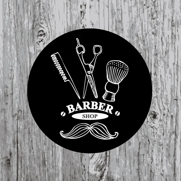 Etiqueta da barbearia, —  Vetores de Stock