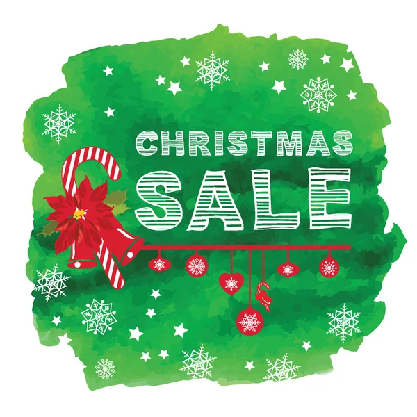 Christmas Poster Sale. — Stock Vector