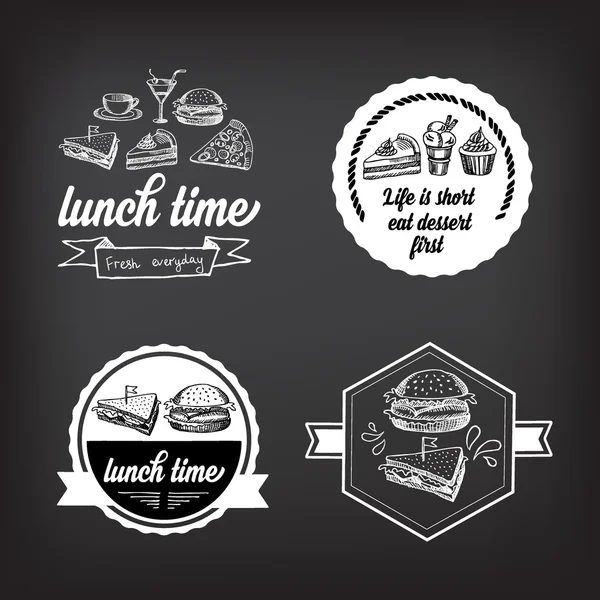 Menu de almoço, design de restaurante . — Vetor de Stock