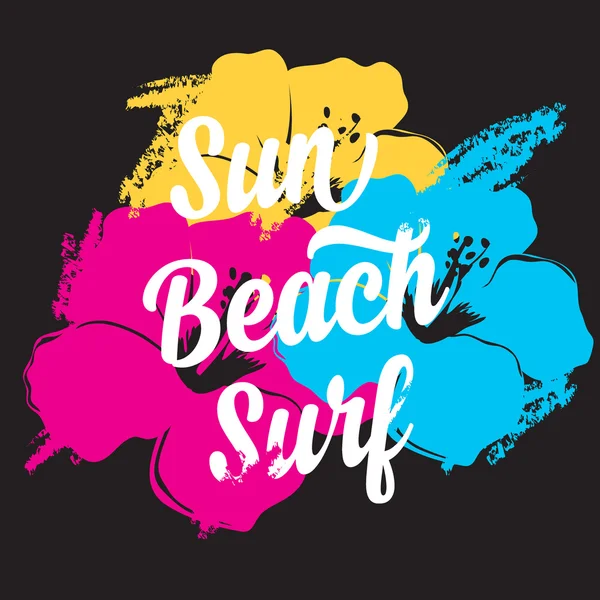 Ícone de verão de surf — Vetor de Stock