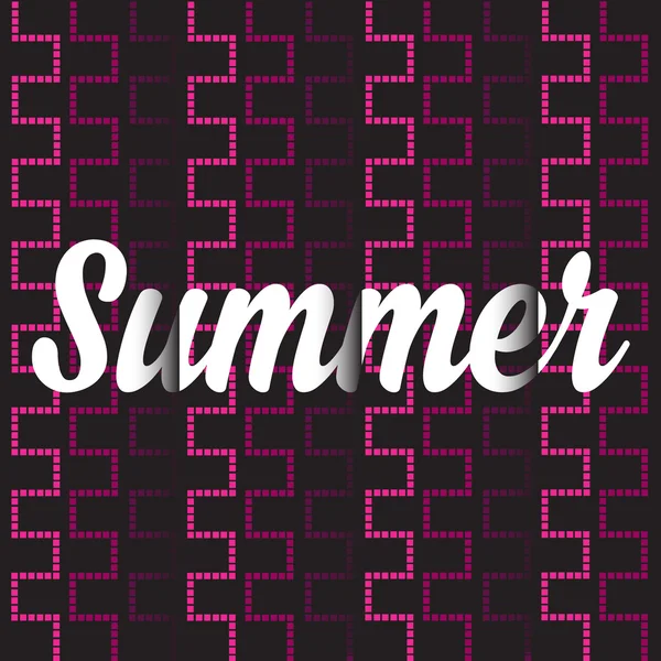 Summer poster.Typography vector. — Stock Vector
