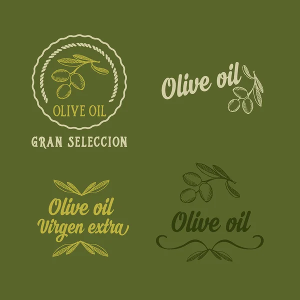 Aceite de oliva, concepto de diseño — Archivo Imágenes Vectoriales