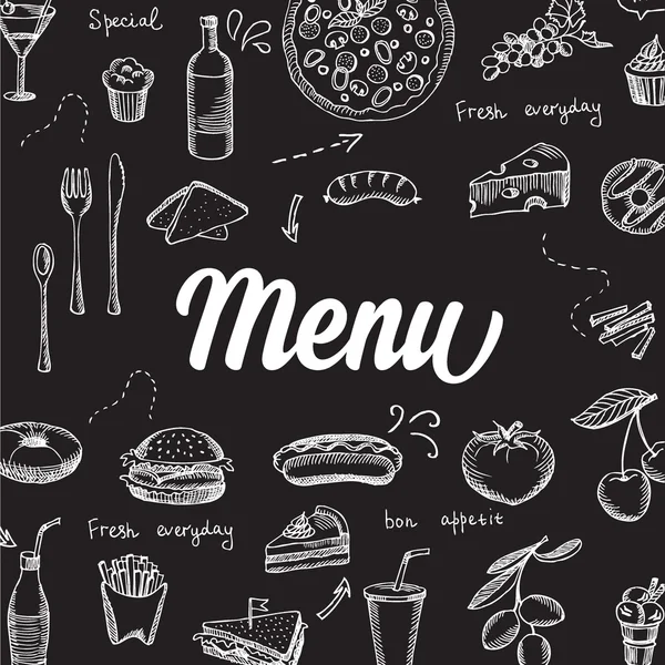 Restaurant café menu — Stockvector