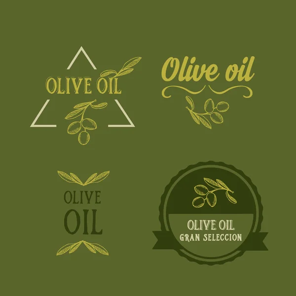 Olivolja, designkoncept — Stock vektor