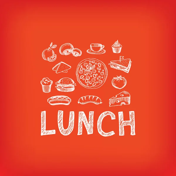 Ebédidőben az étlapról étterem design. — Stock Vector