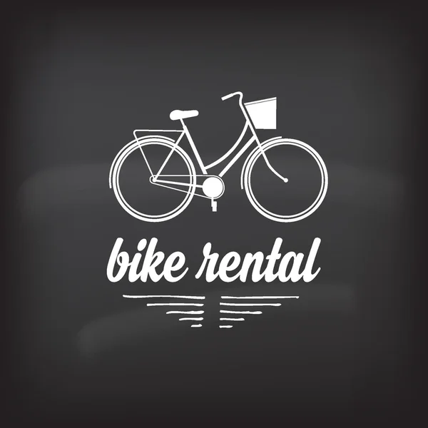 自行车出租、 设计概念. — 图库矢量图片