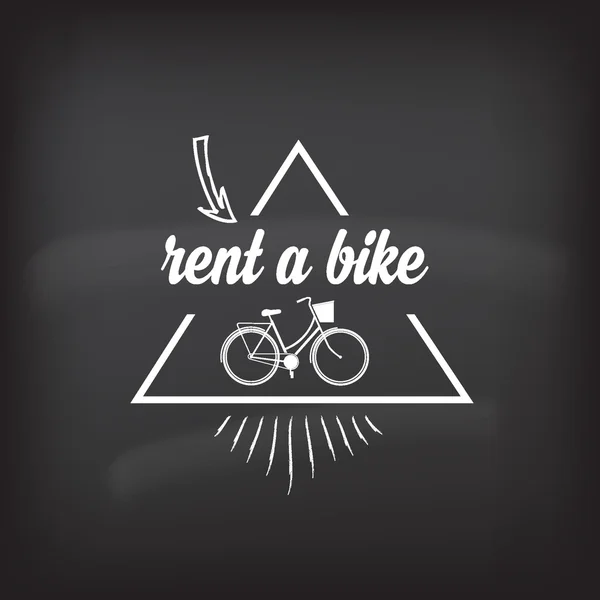 Location de vélos, concept design . — Image vectorielle