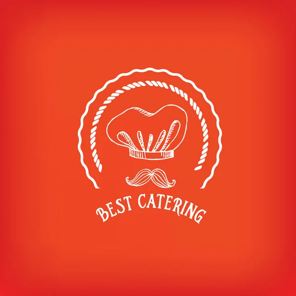 Cateringové služby, navrhnout logo. — Stockový vektor
