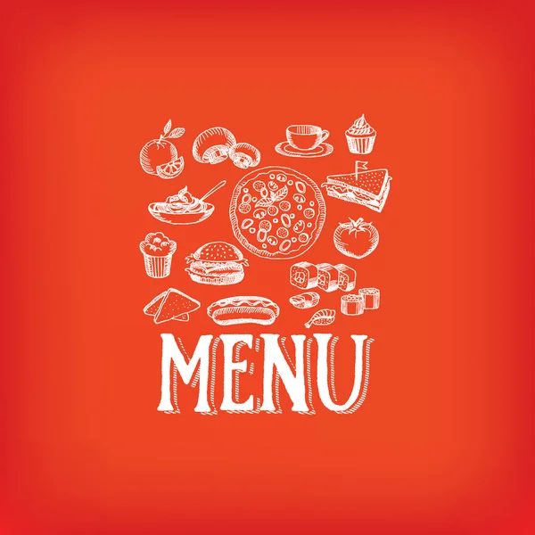 Restaurante menú cafetería, plantilla de diseño . — Vector de stock