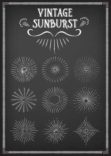 Diseño de rayos Sunburst — Vector de stock