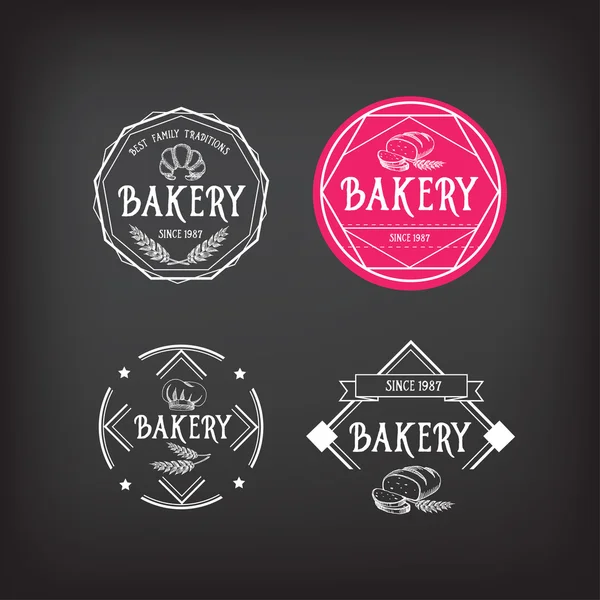 Desain ikon bakery - Stok Vektor