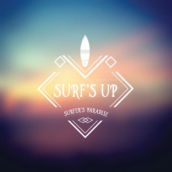 Poster retro vintage surf — Vetor de Stock