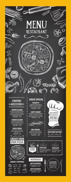 Pizza restaurant menu — Stock Illustration Pizza restaurant menu Royalty Free Stock Vectors
