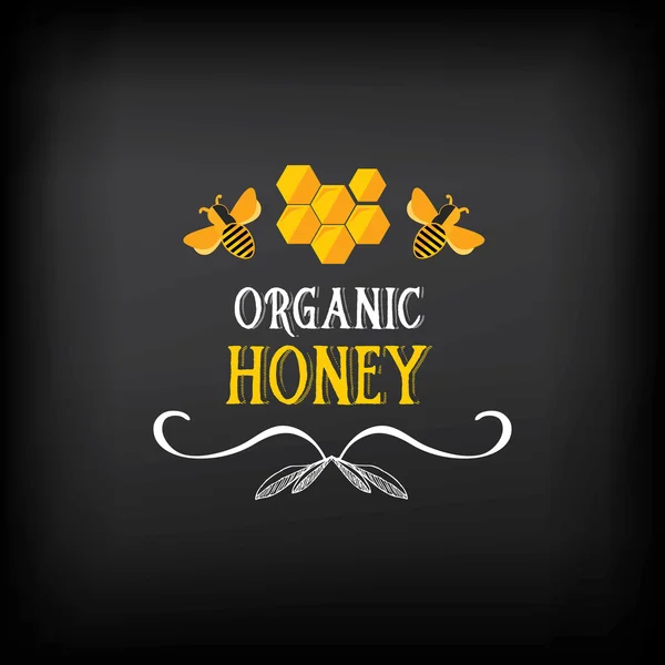 Honey badge and label — Stock Vector