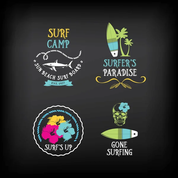 Surf vintage elements — Stock Vector