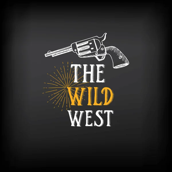 Wild west badges design Stock Illustration