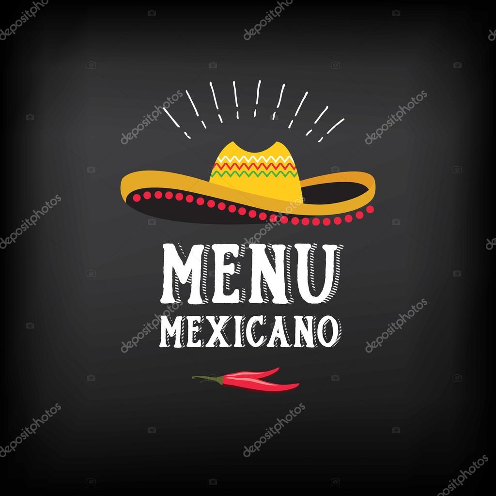 Menu mexican logo and badge design.