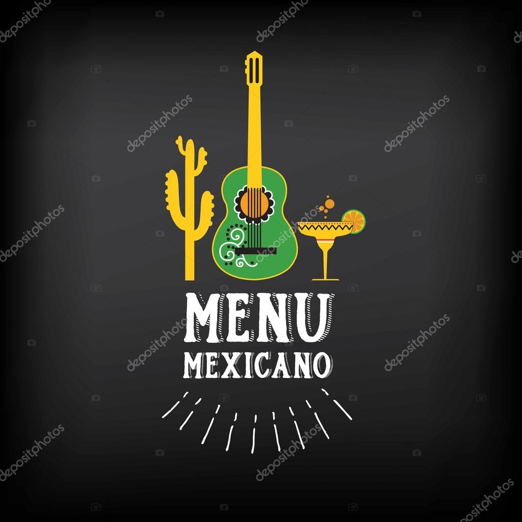 Menu mexican logo and badge design.