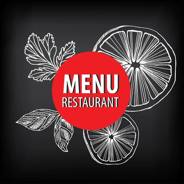 Restaurant café menu, sjabloonontwerp. — Stockvector