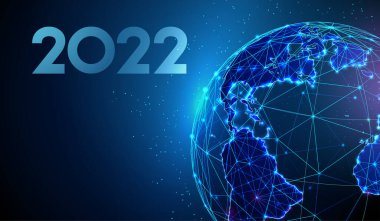 Soyut Mutlu 2022 Yeni Yıl tebrik kartı.