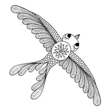 Boyama kitabı için desen. Kına Mehendi dövme stil Doodles BI