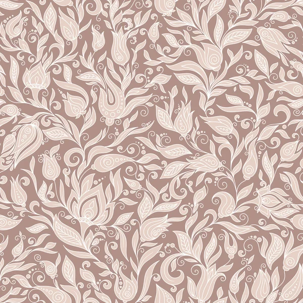 シームレス パターン。ペイズリーの花のデザイン要素 — ストック写真