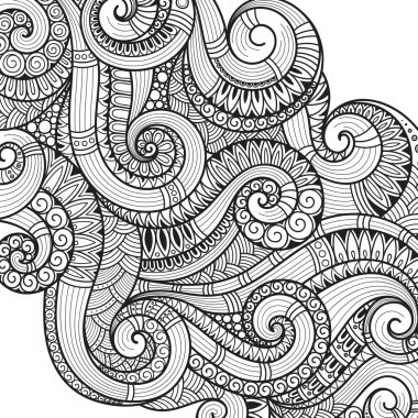  Abstract  Pattern for coloring book. clipart