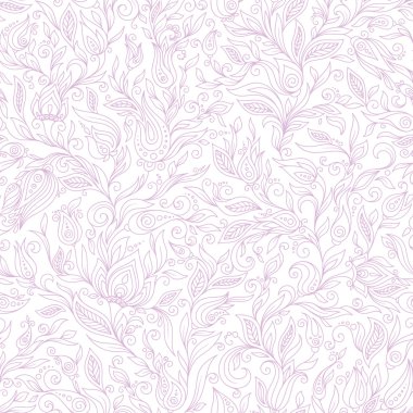 Seamless modeli. Paisley çiçek tasarım öğeleri